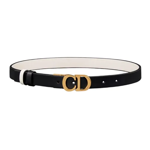 Thắt Lưng Nữ Dior Reversible Saddle Belt B0335CWGA_M911 Màu Đen Trắng Size 75 - Thắt lưng - Vua Hàng Hiệu