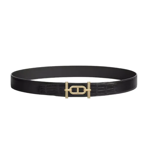 Thắt lưng - Thắt Lưng Nữ Hermès Ancre Belt Buckle & Leather Strap Màu Đen - Vua Hàng Hiệu