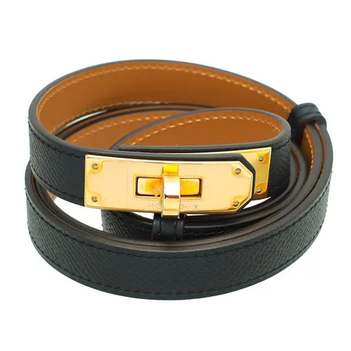 Thắt lưng - Thắt Lưng Nữ Hermès Kelly 18 Belt Black Màu Đen - Vua Hàng Hiệu