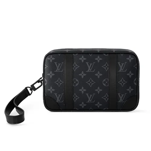 Túi xách Louis Vuitton Túi cầm tay - Túi Cầm Tay Louis Vuitton LV Pochette Kasai M82076 Màu Đen - Vua Hàng Hiệu