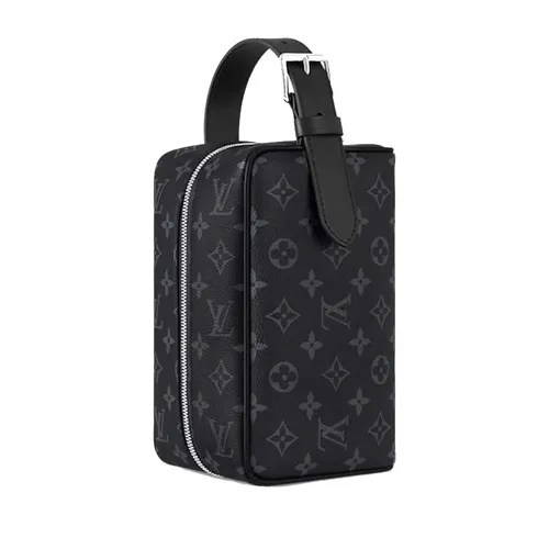 Túi xách Louis Vuitton Túi cầm tay - Túi Cầm Tay Nam Louis Vuitton LV Locker Dopp Kit M83113 Màu Đen - Vua Hàng Hiệu