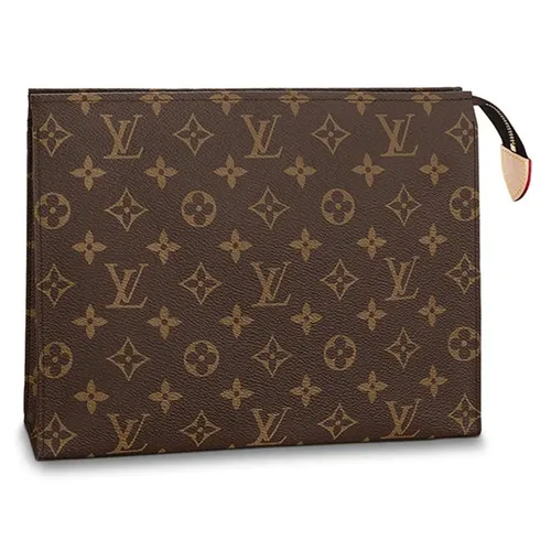 Túi xách Louis Vuitton Túi cầm tay - Túi Cầm Tay Nam Louis Vuitton LV M47542 Toiletry Pouch 26 Clutch Màu Nâu - Vua Hàng Hiệu