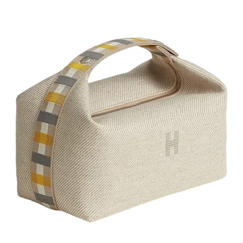 Túi xách Hermès - Túi Cầm Tay Nữ Hermès Bride Brac Au Carre Case H103803MV01 Màu Be - Vua Hàng Hiệu