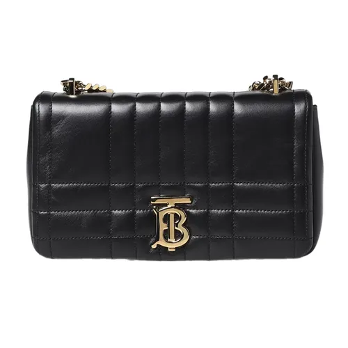 Túi Đeo Chéo Burberry Lola Quilted Leather Crossbody Bag Màu Đen - Túi xách - Vua Hàng Hiệu