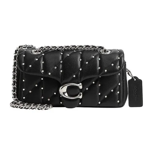 Túi xách Coach Túi đeo chéo - Túi Đeo Chéo Nữ Coach Tabby Mini Crystal Rivet Quilted Leather Crossbody Bag CY813 Màu Đen - Vua Hàng Hiệu