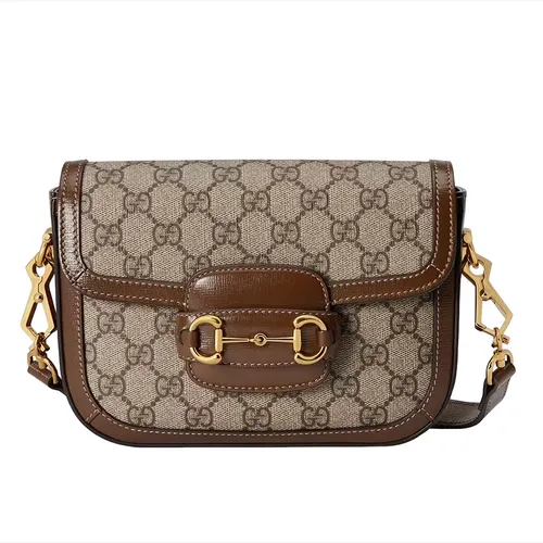 Gucci - Túi Đeo Chéo Nữ Gucci Horsebit 1955 Mini Bag Màu Nâu Be - Vua Hàng Hiệu