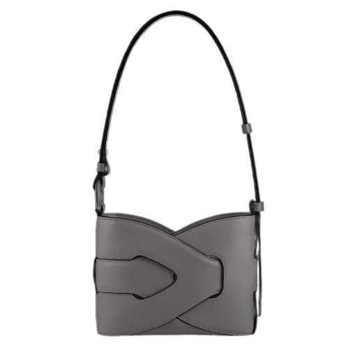Túi xách - Túi Đeo Chéo Nữ Polène Nodde Edition Smooth Stone Crossbody Bag Màu Xám - Vua Hàng Hiệu