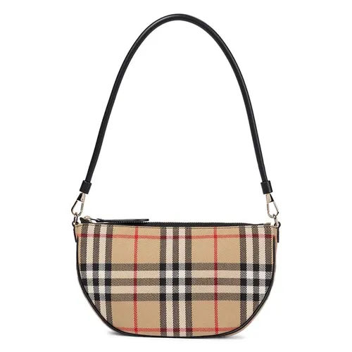 Túi xách - Túi Đeo Vai Nữ Burberry Olympia Pouch Checked Shoulder Bag Phối Màu - Vua Hàng Hiệu