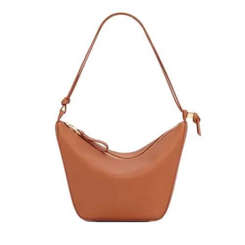 Túi xách - Túi Đeo Vai Loewe Mini Hammock Hobo In Classic Calfskin Màu Nâu - Vua Hàng Hiệu
