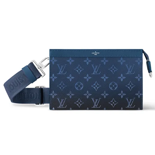 Túi xách - Túi Đeo Vai Louis Vuitton LV Gaston Monogram Gradient Canvas M11544 Màu Xanh - Vua Hàng Hiệu