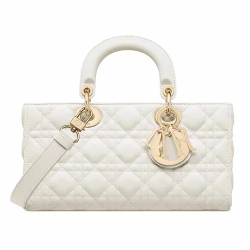 Túi xách Trắng Pháp - Túi Đeo Vai Nữ Dior Medium Lady D-joy Bag White M0540ONGE-M030 Màu Trắng - Vua Hàng Hiệu