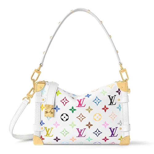 Túi xách - Túi Đeo Vai Nữ Louis Vuitton Side Trunk MM LV x TM M14046 Màu Trắng Họa Tiết - Vua Hàng Hiệu