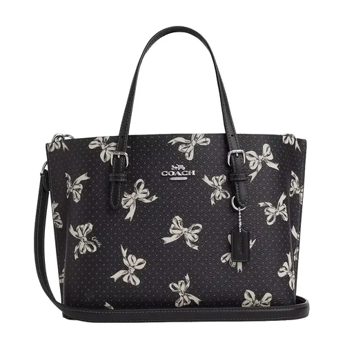 Túi xách Coach Túi tote - Túi Tote Nữ Coach Mollie Tote Bag 25 With Bow Print CY648 Màu Đen - Vua Hàng Hiệu