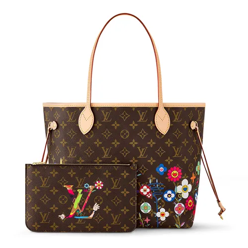 Túi xách Louis Vuitton Túi tote - Túi Tote Nữ Louis Vuitton Neverfull MM LV X TM M13271 Màu Nâu Họa Tiết - Vua Hàng Hiệu