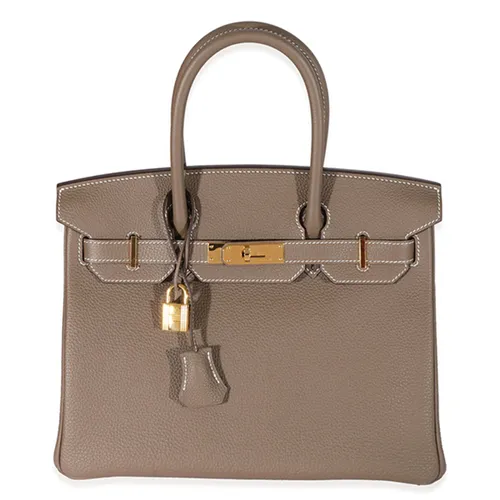 Túi xách Hermès - Túi Xách Nữ Hermès Birkin Bag 30 Etoupe Grey Togo Leather Gold Hardware Màu Xám - Vua Hàng Hiệu