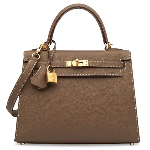 Túi xách Hermès - Túi Xách Nữ Hermès Kelly 25cm Etoupe Epsom Leather Gold Hardware Màu Nâu Xám - Vua Hàng Hiệu
