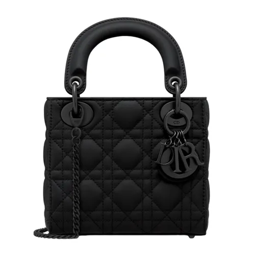 Túi Xách Tay Nữ Dior Mini Lady Dior Bag M0505SLOI_M989 Màu Đen - Túi xách - Vua Hàng Hiệu
