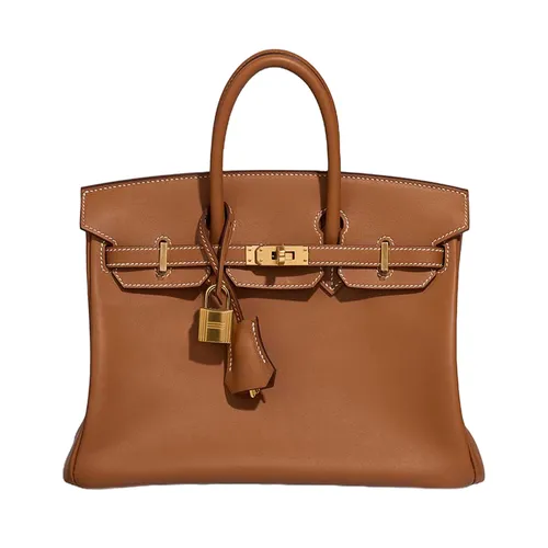 Túi Xách Tay Nữ Hermès Birkin 25 Swift Gold Màu Nâu Bò