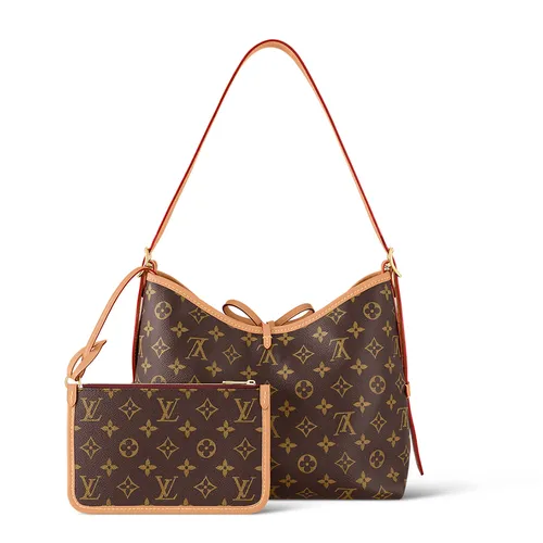 Louis Vuitton - Túi Xách Tay Nữ Louis Vuitton LV Carryall PM Monogram Canvas M46203 Màu Nâu Đen - Vua Hàng Hiệu