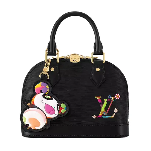 Túi Xách Tay Nữ Louis Vuitton x Takashi Murakami Alma BB Black Handbag Màu Đen - Túi xách - Vua Hàng Hiệu