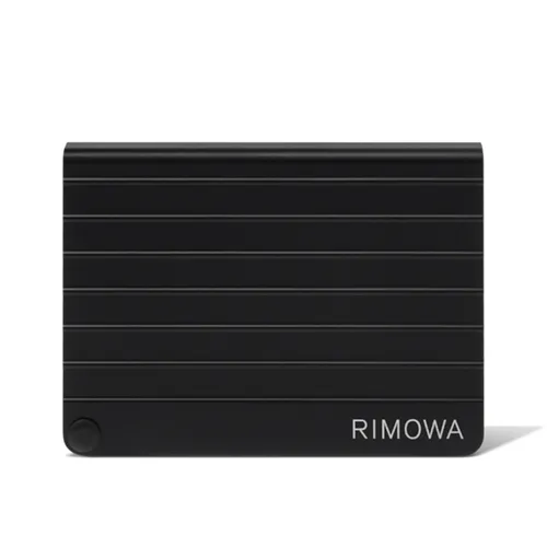 Rimowa - Ví Đựng Thẻ Rimowa Original Small Goods Aluminium Card Holder 52600006 Black Màu Đen - Vua Hàng Hiệu