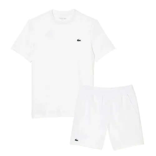 Bộ Quần Áo Pickeball/Tenis Nam Lacoste Men's Sport Slim Fit Stretch TH5207 00 001/GH7452 10 001 Màu Trắng Size 4