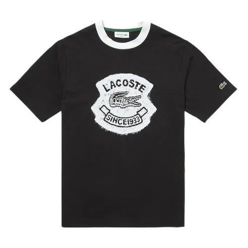 Áo Phông Nam Lacoste Men's Casual Vintage Print Ringer Tshirt TH9388-99-031 Màu Đen Size 3 - Thời trang - Vua Hàng Hiệu