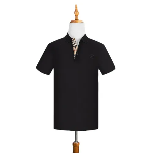 Thời trang Đen Áo Polo Cotton - Áo Polo Nam Burberry With Logo Polo Shirt 8055228 Màu Đen Size XS - Vua Hàng Hiệu