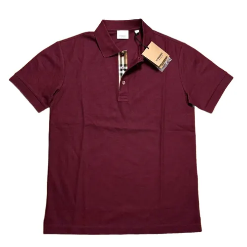 Áo Polo Nam Burberry London England Cotton Shirt Màu Đỏ Đô Size XS - Thời trang - Vua Hàng Hiệu
