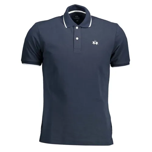 Thời trang - Áo Polo Nam La Martina BPMP04-PK031_BLU_07017 Màu Xanh Than Size M - Vua Hàng Hiệu