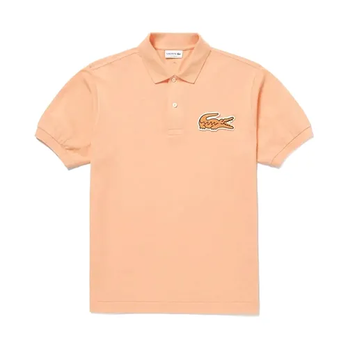 Áo Polo Nam Lacoste Classic Fit Polo Shirt PH037LJ HEB Màu Cam Sữa Size 3