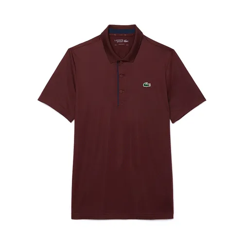 Lacoste - Áo Polo Nam Lacoste Golf Straight Fit Polo Shirt DH2583 IE2 Màu Đỏ Mận Size 3 - Vua Hàng Hiệu