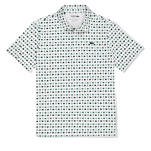 Thời trang - Áo Polo Nam Lacoste Men Printed Recycled Polyester Golf Polo White FW23 Màu Trắng Size 3 - Vua Hàng Hiệu