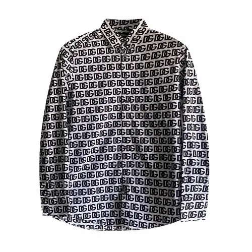 Thời trang Dolce & Gabbana - Áo Sơ Mi Dolce & Gabbana D&G Dress Shirt Màu Đen Trắng Size 38 - Vua Hàng Hiệu