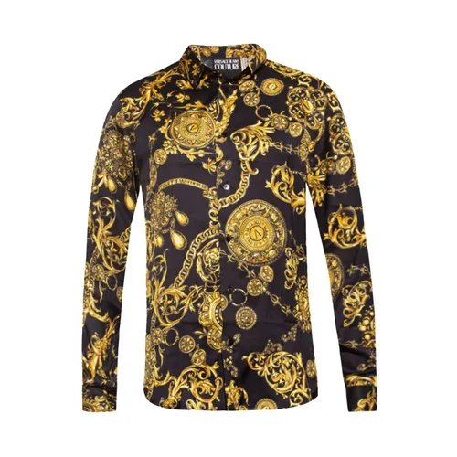 Áo Sơ Mi Nam Versace Jeans Couture Black Patterned Shirt Màu Đen Vàng Size 48 - Thời trang - Vua Hàng Hiệu