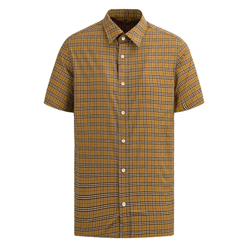 Áo Sơ Mi Ngắn Tay Nam Burberry Short Sleeved Casual 8003852 Màu Camel Size S - Thời trang - Vua Hàng Hiệu