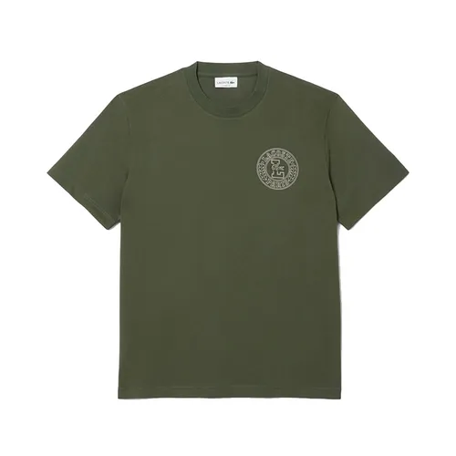 Thời trang - Áo Thun Nam Lacoste Badge Jersey T-Shirt TH0125 HCF Màu Xanh Green Size 3 - Vua Hàng Hiệu