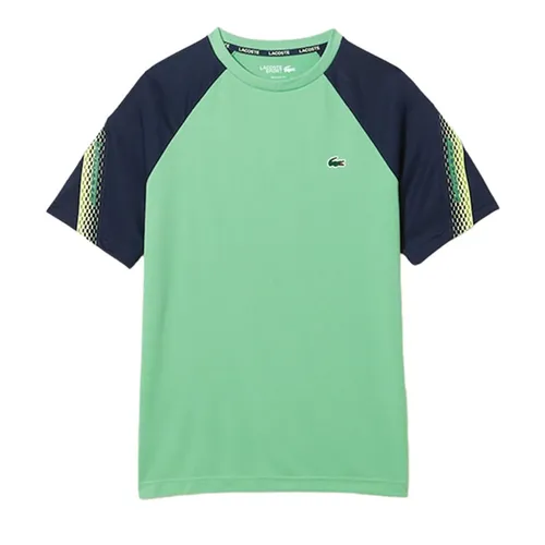 Thời trang - Áo Thun Nam Lacoste Sport Regular Fit Logo Stripe T-Shirt TH5196 53G XHI Màu Xanh Size 4 - Vua Hàng Hiệu
