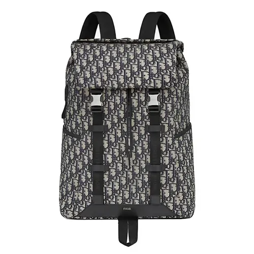 Túi xách - Balo Nam Dior Explorer Oblique Jacquard 1ESBA152YKY-H27E Màu Đen - Vua Hàng Hiệu