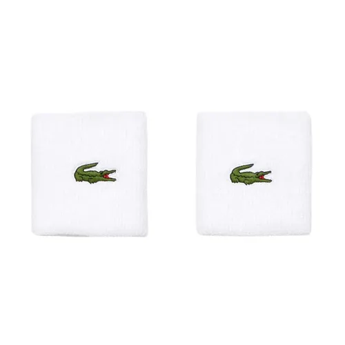 Phụ kiện thể thao - Băng Đeo Cổ Tay Lacoste Sport Stretch Cotton Jersey Wristband RL9272 55G 001 Màu Trắng - Vua Hàng Hiệu
