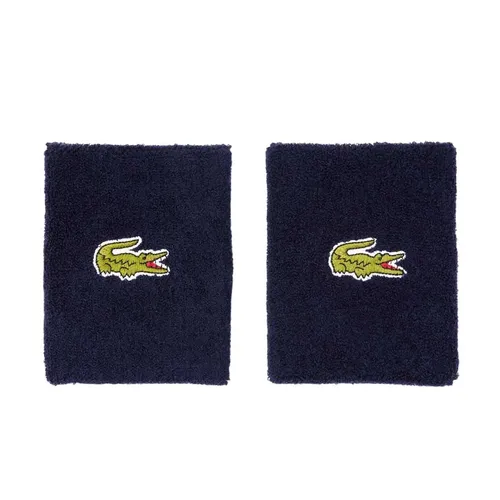 Phụ kiện thể thao - Băng Đeo Cổ Tay Lacoste Sport Stretch Cotton Jersey Wristband RL9272 55G 166 Màu Xanh Navy - Vua Hàng Hiệu