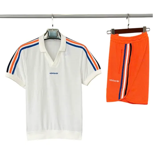 Adidas - Bộ Thể Thao Nam Adidas Men Originals Sprint Short JD0808/ JC8385 Màu Trắng Cam Size S (Form Á) - Vua Hàng Hiệu