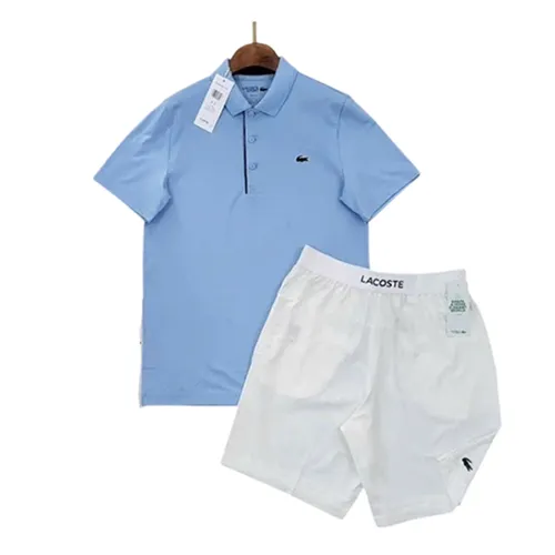 Bộ Thể Thao Nam Lacoste Sportswear DH2583-CM9/ GH6961-522 Màu Xanh Trắng Size 3