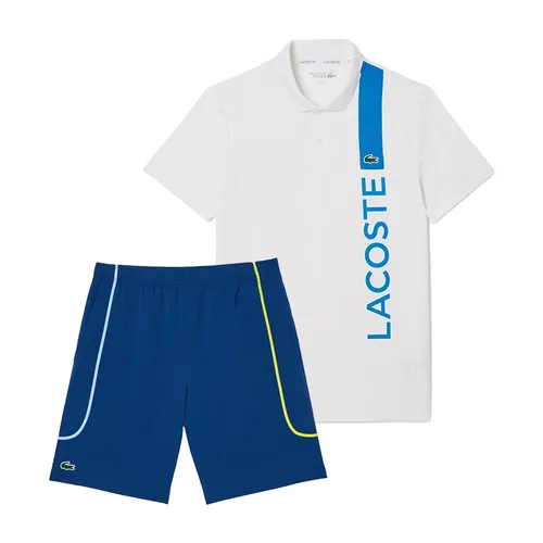 Pickleball - Bộ Thể Thao Nam Lacoste Tennis/Pickleball Sportswear DH8940 GI6/ GH7460 HBM Màu Trắng Xanh Dương Size 3 - Vua Hàng Hiệu