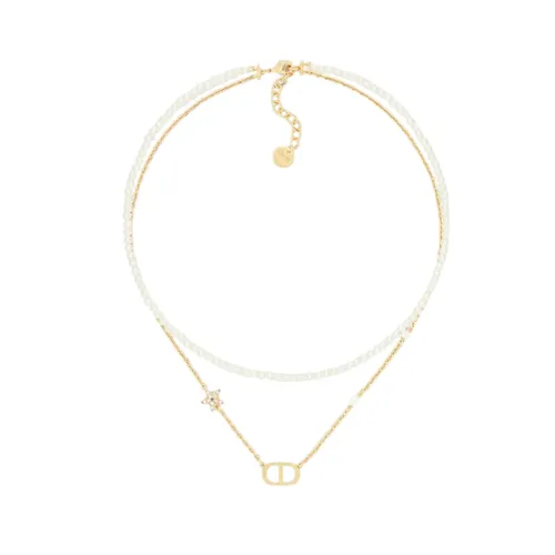 Dây Chuyền Nữ Dior Necklace Small CD Necklace Gold N3116WOMCY D03S Màu Trắng Vàng - Trang sức - Vua Hàng Hiệu