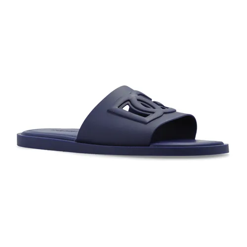 Dép Dolce & Gabbana - Dép Nam Dolce & Gabbana D&G Slides CS2215 AN994 8H665 Màu Xanh Navy Size 41 - Vua Hàng Hiệu