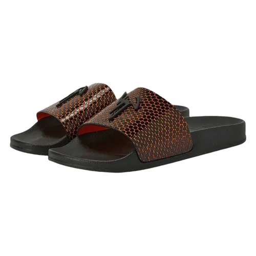 Giuseppe Zanotti - Dép Nam Giuseppe Zanotti Da Rắn Cam RM20071K06 Màu Đen - Cam Size 39 - Vua Hàng Hiệu