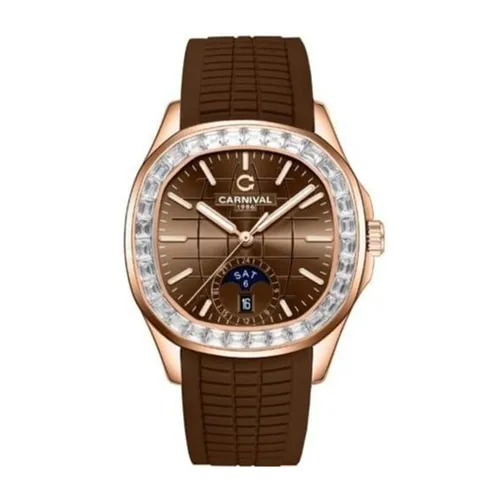 Đồng Hồ Nam Carnival Aquanus 8113G2-VH-DCS-N1 (8113G2) Màu Nâu - Vàng Hồng - Đồng hồ - Vua Hàng Hiệu