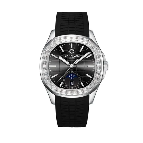 Đồng Hồ Nam Carnival Aquanus 8113G2-VT-DCS-D (8113G2) Màu Đen Bạc - Đồng hồ - Vua Hàng Hiệu