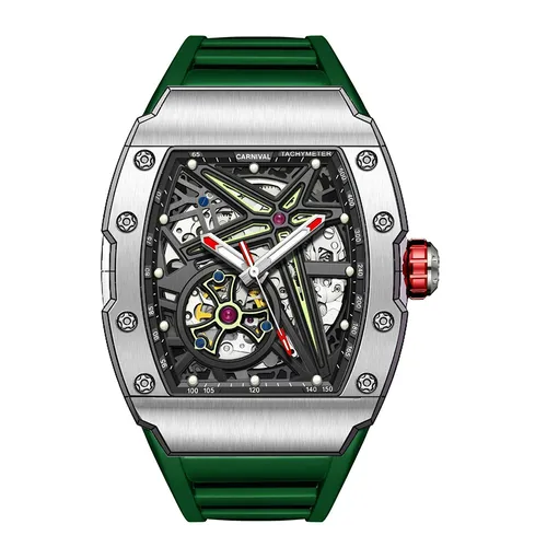 Carnival - Đồng Hồ Nam Carnival Automatic Watch 8153G-VT-D3 Màu Xanh Lá - Vua Hàng Hiệu